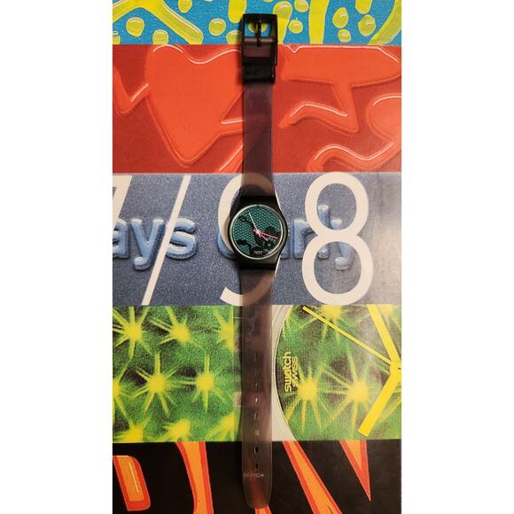 Swatch Watch VELVET UNDERGROUND LB108 1985 Standard Ladies New Old Stock - Picture 5 of 9